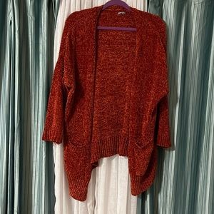 Charlotte Russe Soft Knit Cardigan 3/4 Sleeve and Pocket Details | Size S